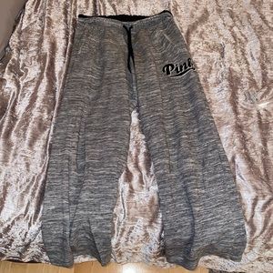 Pink Victoria Secret Gray Sweatpants